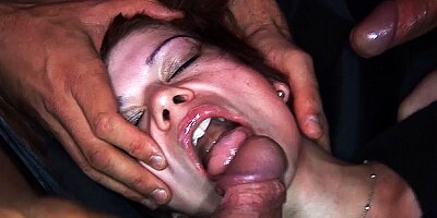 German redhead fucked for the first time at a party