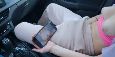 Teen masturbates in a public car park watching her porn video - ProgrammersWife