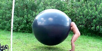 Milf Inside Giant Balloon