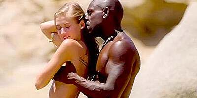 Strong Black Man Fucks Blonde Tourist On The