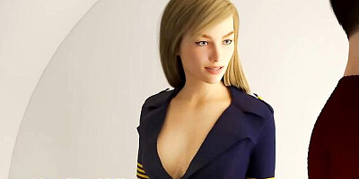 Matrix Hearts (Blue Otter Games) - Part 3 - Stewardess Hot Sex In Airplane And Hot Babe By LoveSkySan69